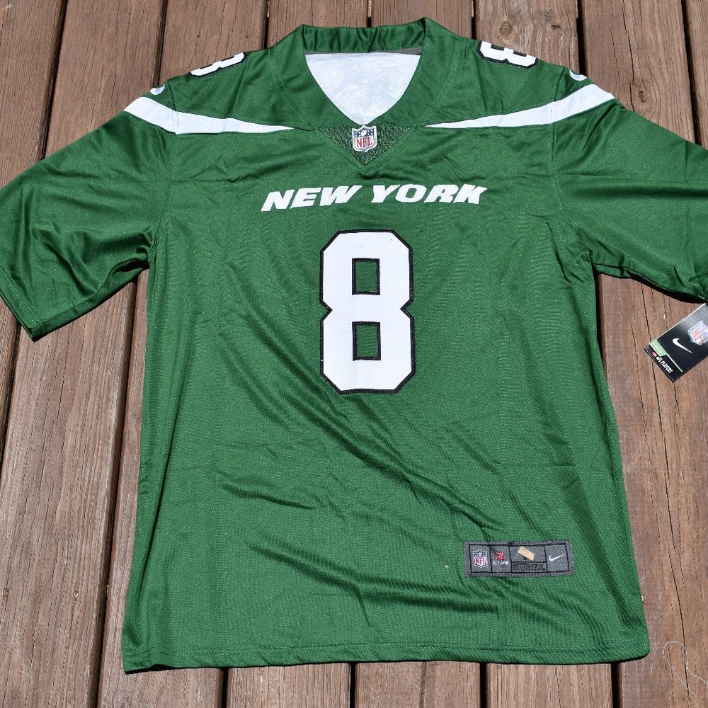 New!! Aaron Rodgers New York Jets Green Football Jersey Adult Men's Medium - Picture 2 of 2